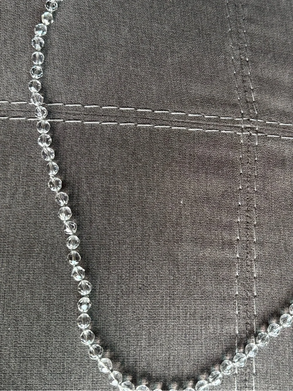 Crystal beaded necklace